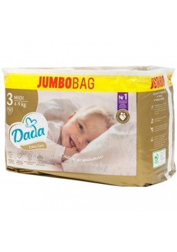 Підгузки дитячі Дада DADA Extra Soft 3 Midi (4-9 кг) Jumbo Box, 96 шт