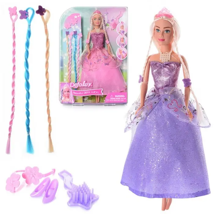 ᐉ Купити Лялька Defa Lucy з косичками в асортименті, 1 шт за