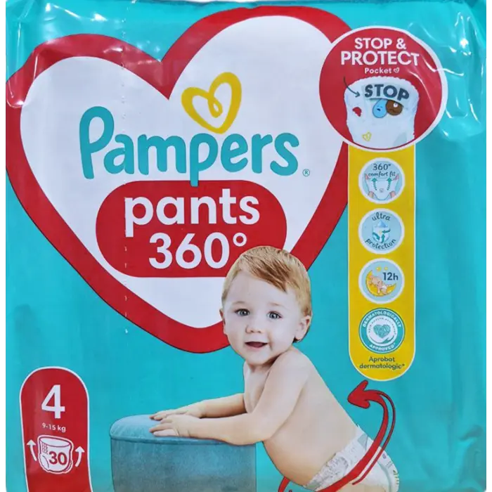 ᐉ Купить Подгузники-трусики Pampers Pants Размер 4 (9-15 кг), 30 шт по ...