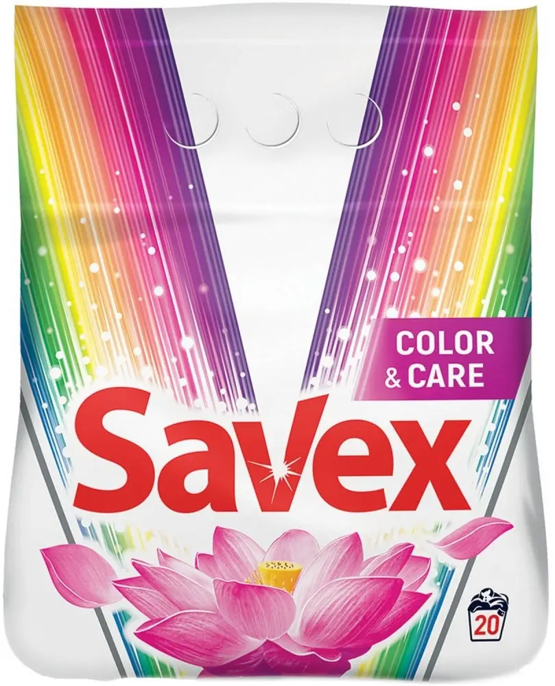 ᐉ Купить Стиральный порошок Savex Color & Care, 2 кг (20 стирок) по .