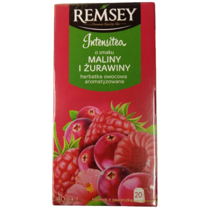 Чай фруктовый малина-клюква Remsey Intensitea, 20 пак - 