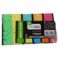 Губки кухонні Privat піноефект, 5 шт