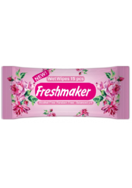 Серветки вологі Freshmaker, 15 шт