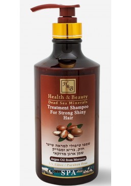 Шампунь Health&Beauty зміцнювальний для сухого ламкого волосся з олією арганії, 780 мл