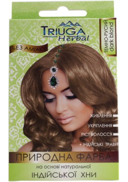 Натуральная краска для волос на основе хны Triuga Herbal Темно-русая, 25 г 