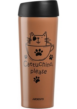Термочашка Ardesto Coffee time Cat, 450 мл