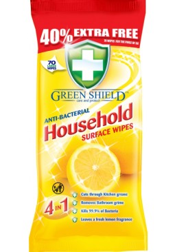 Вологі серветки Green Shield універсальні, 70 шт