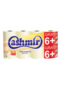 Папір туалетний Cashmir бежевий 2-шаровий, 8 шт