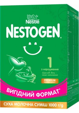 Смесь сухая молочная Nestogen 1 с лактобактериями L. Reuteri для детей с рождения, 1 кг
