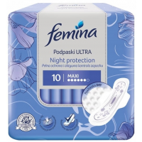 Гігієнічні прокладки Femina Maxi ULTRA Night Protection, 10 шт 