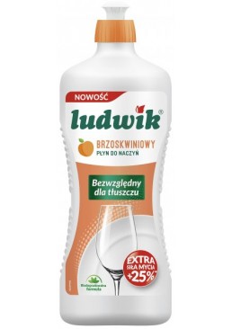 Засіб для миття посуду Ludwik з екстрактом персика, 900 мл