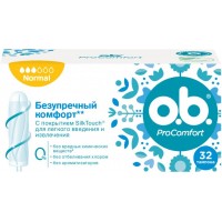 Тампоны o.b. ProComfort Normal 3 капли, 32 шт