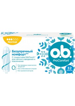 Тампони o.b. ProComfort Normal 3 краплі, 32 шт