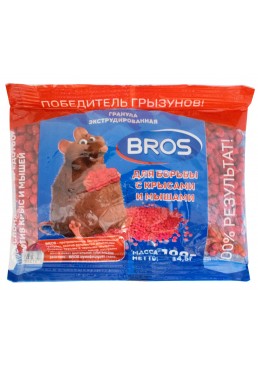 Гранули від щурів та мишей BROS, 100 г