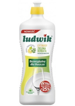 Засіб для миття посуду Ludwik з екстрактом чаю та лимону, 900 мл