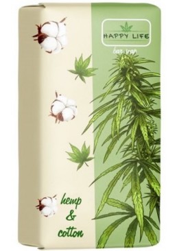 Мыло туалетное Happy Life Конопля и хлопок, 180 г
