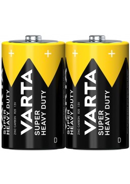 Батарейка VARTA Superlife (Super Heavy Duty) Mono 1.5V - R20P/D, 2 шт