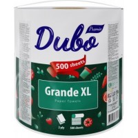 Рушники паперові Диво Premio Grande XL 2-шарові 500 відривів Білі, 1 рулон