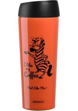 Термокружка Ardesto Coffee time Zebra, 450 мл