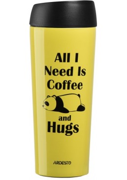 Термочашка Ardesto Coffee time Panda, 450 мл