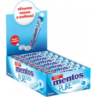 Жевательная резинка Mentos Pure Fresh со вкусом мяты, 1 шт