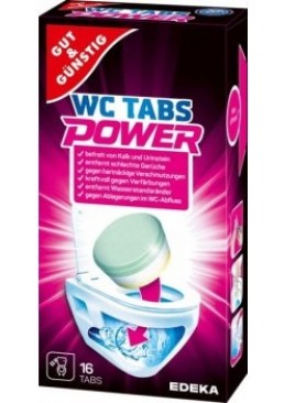 Таблетки для чищення унітазу Gut & Günstig Power, 16 шт