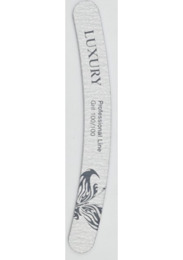 Мінеральна пилочка для нігтів Beauty LUXURY MF-06C 100*100, сіра
