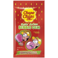 Жевательная резинка Chupa Chups Fairy Floss Strawberry сладкая вата, 11 г