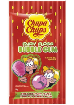 Жевательная резинка Chupa Chups Fairy Floss Strawberry сладкая вата, 11 г