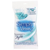 Одноразові станки для гоління Simply Venus 2, 4 шт
