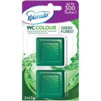 Таблетка для бачка унітазу Kolorado WC Colour Зелена 45 г, 2 шт