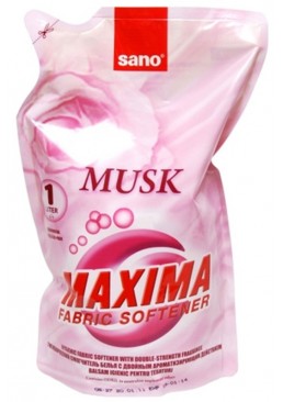 Обполіскувач для білизни Sano Maxima Musk  змінна упаковка, 1 л