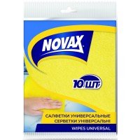 Серветки для прибирання Novax універсальні (34*34 см), 10 шт
