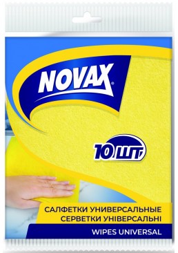 Салфетки для уборки Novax универсальные (34*34 см), 10 шт 