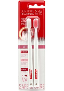 Зубная щетка CoolBright Safe&Care Soft, 2 шт