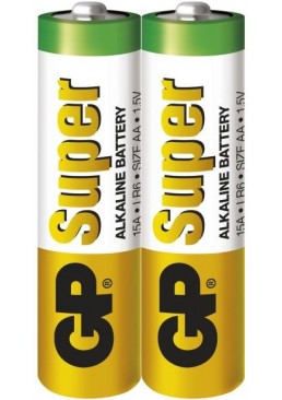 Щелочная батарейка GP AA (LR6) Super Alkaline 15A-S2, 2 шт
