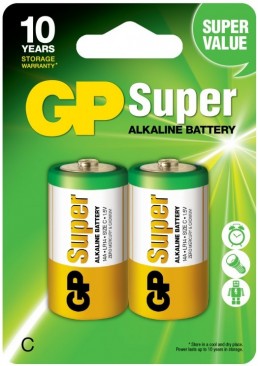 Батарейка GP C (LR14) Super Alkaline 14A-U2, 2 шт