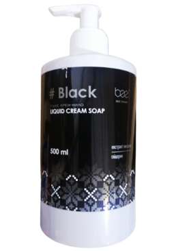Рідке крем-мило  Bee Clean Black з екстрактом мигдалю, 500 мл