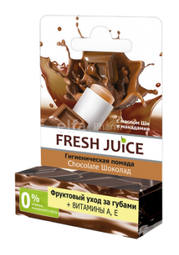 Гігієнічна помада Fresh Juice Chocolate 3,6 г, 1 шт