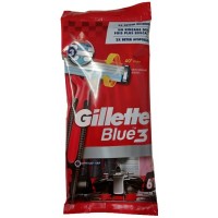 Бритвенные станки одноразовые Blue 3 Gillette Skin-Sensing, 6 шт