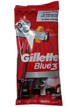 Бритвенные станки одноразовые Blue 3 Gillette Skin-Sensing, 6 шт