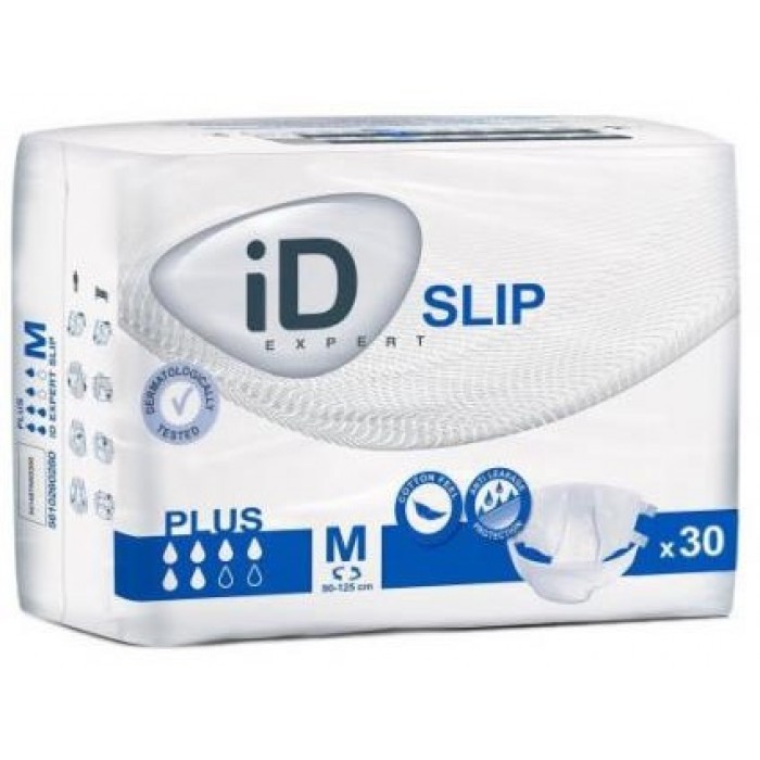 Підгузки для дорослих iD Slip Plus розмір M (80-125 см), 30 шт - 