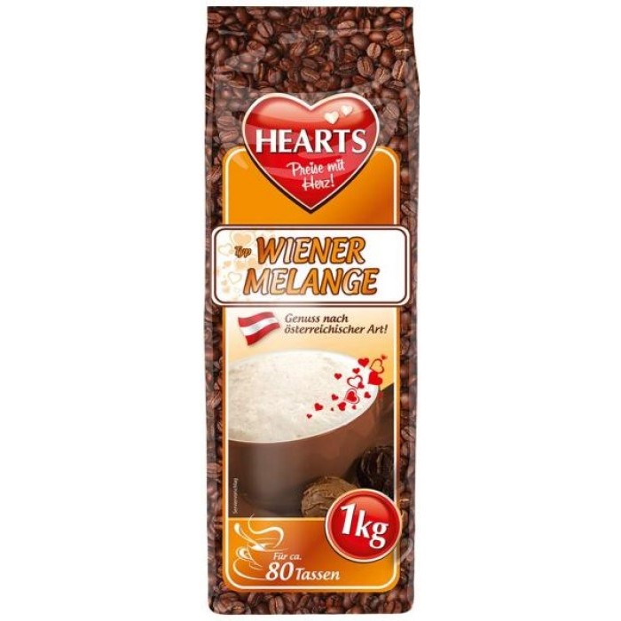 Капучино Hearts Wiener Melange, 1кг - 