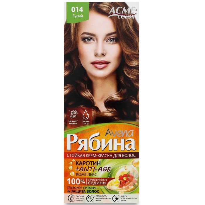 Крем-фарба ACME Color Рябина Avena №14, русий - 