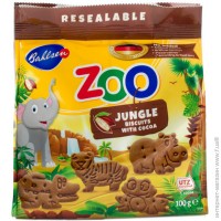 Печенье Bahlsen Leibniz Zoo какао, 100 г
