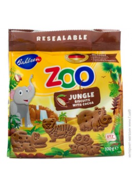 Печенье Bahlsen Leibniz Zoo какао, 100 г