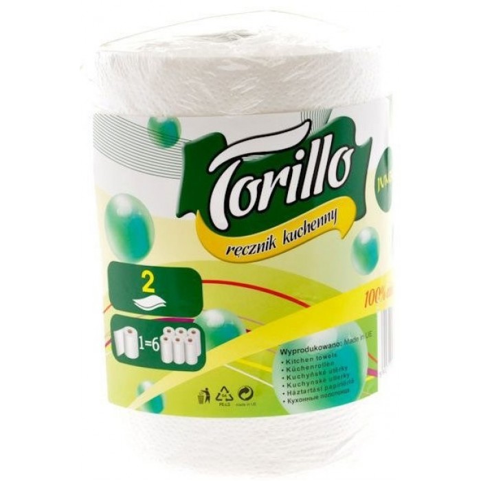 Бумажные полотенца Trollo Jumbo 2-слойные, 60 м - 