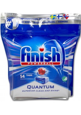 Таблетки для посудомоечной машины Finish Powerball Quantum, 50+4 шт