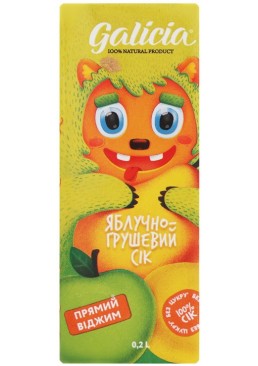 Сік Galicia яблуково-грушовий, 200 г