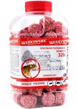 Засіб від гризунів Лускатчик Сир брикет, 320 г